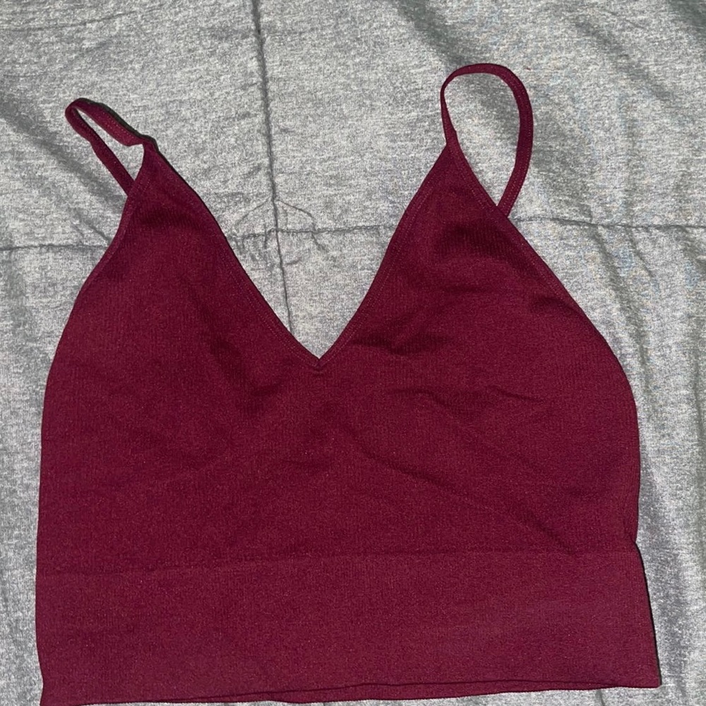 maroon athletic tank